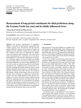 Reassessment of Long-Period Constituents for Tidal Predictions Along the German North Sea Coast and Its Tidally Influenced River
