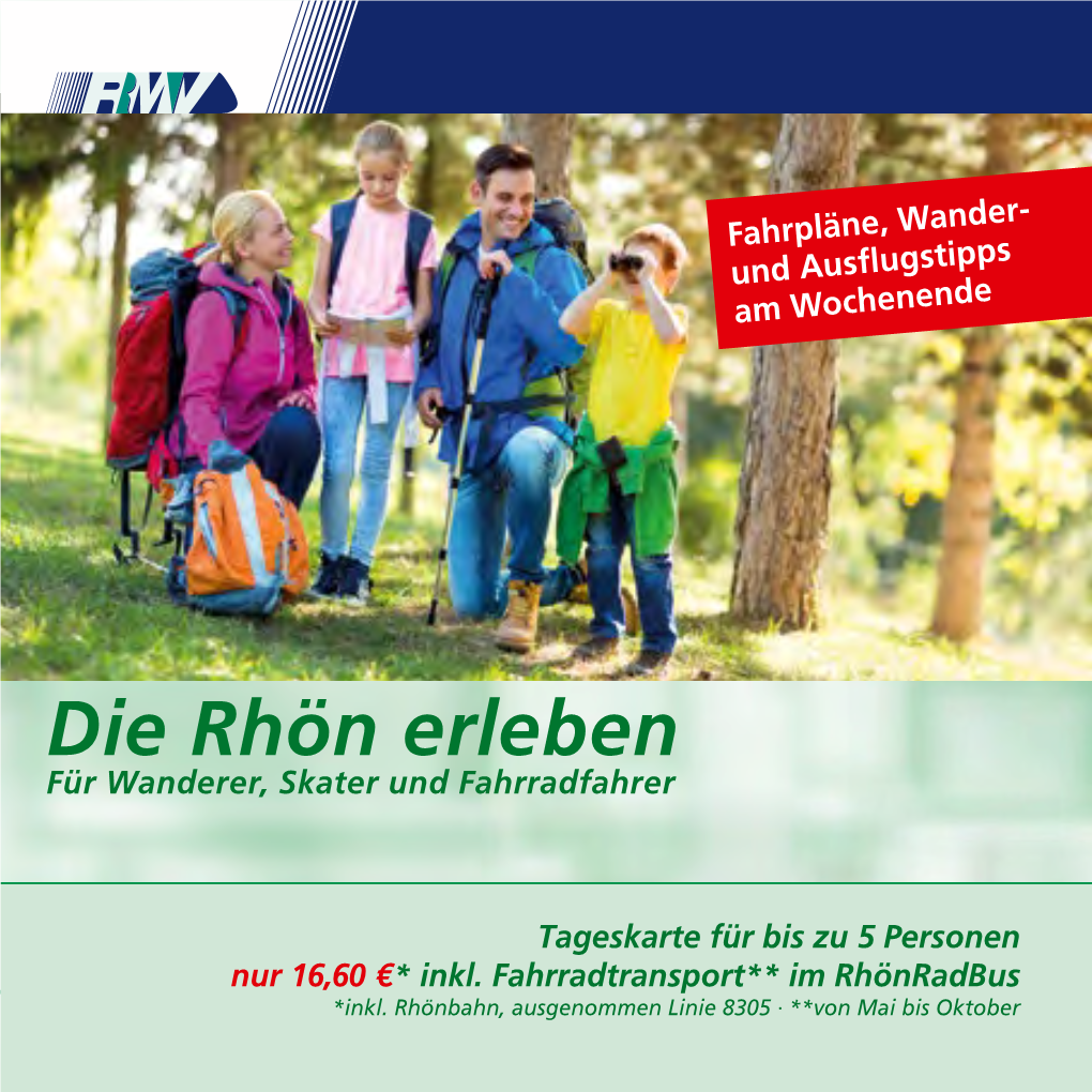 Die Rhön Erleben Für Wanderer, Skater Und Fahrradfahrer