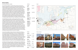Brick Gothic Recovering Atmospheric Versatility Itinerary Route