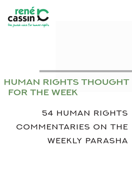 Human Rights Thought for the Week