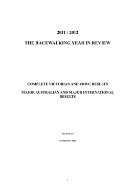 FULL AUST WALK RESULTS 2011-2012.Pdf