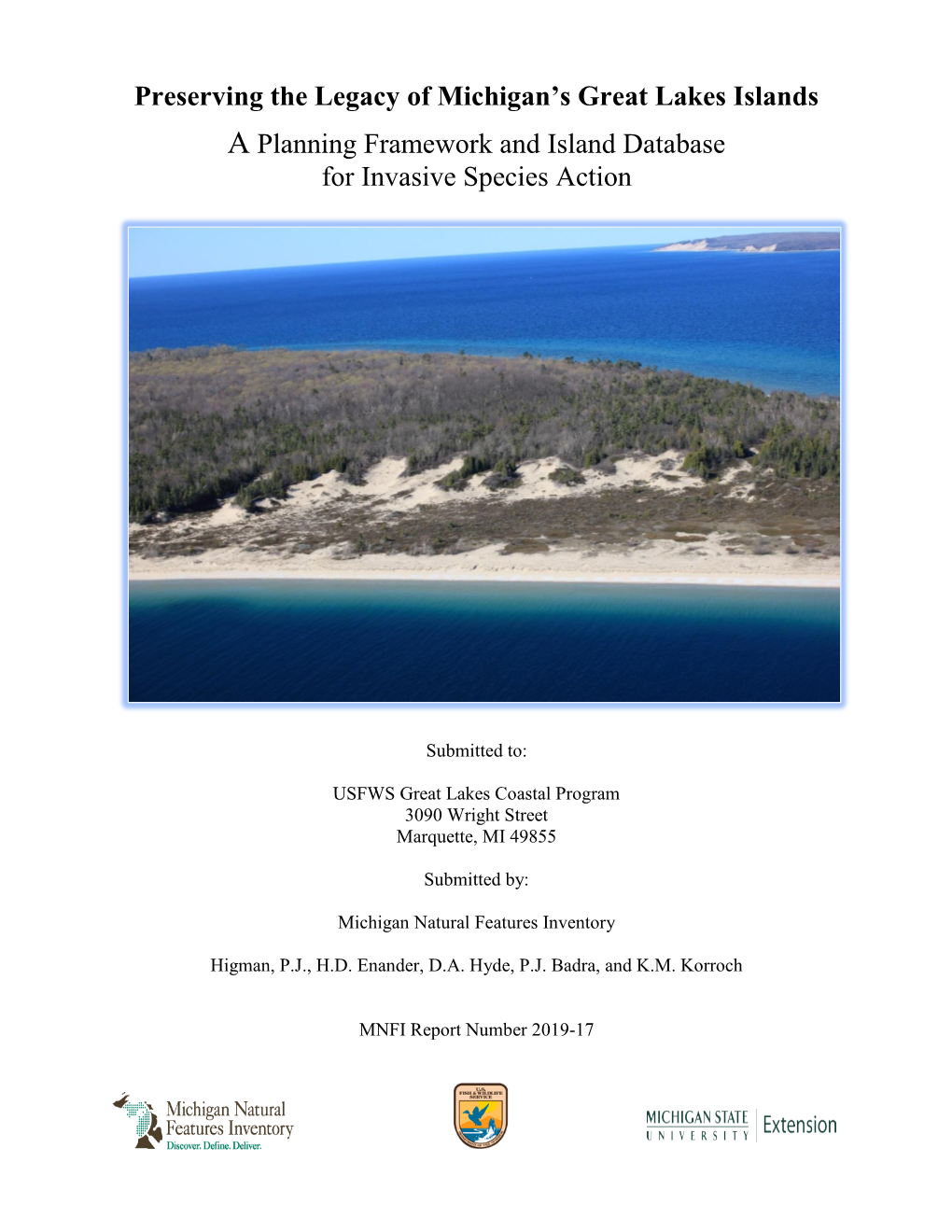 Preserving the Legacy of Michigan's Great Lakes Islands: a Planning