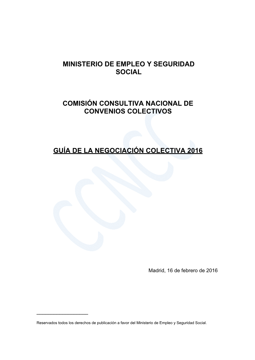 Ministerio De Empleo Y Seguridad Social Comisión