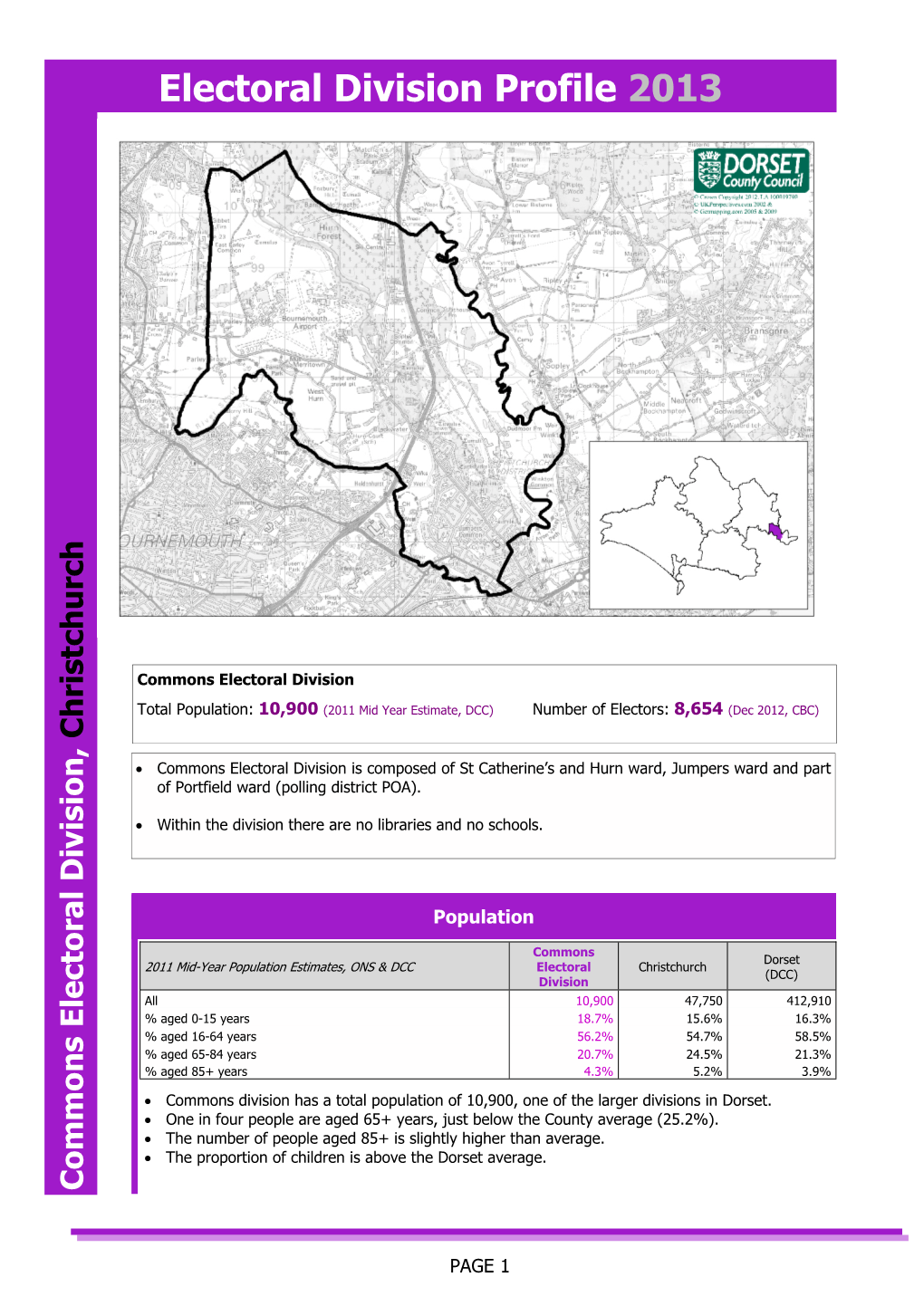 Commons Electoral Division, Christchurch