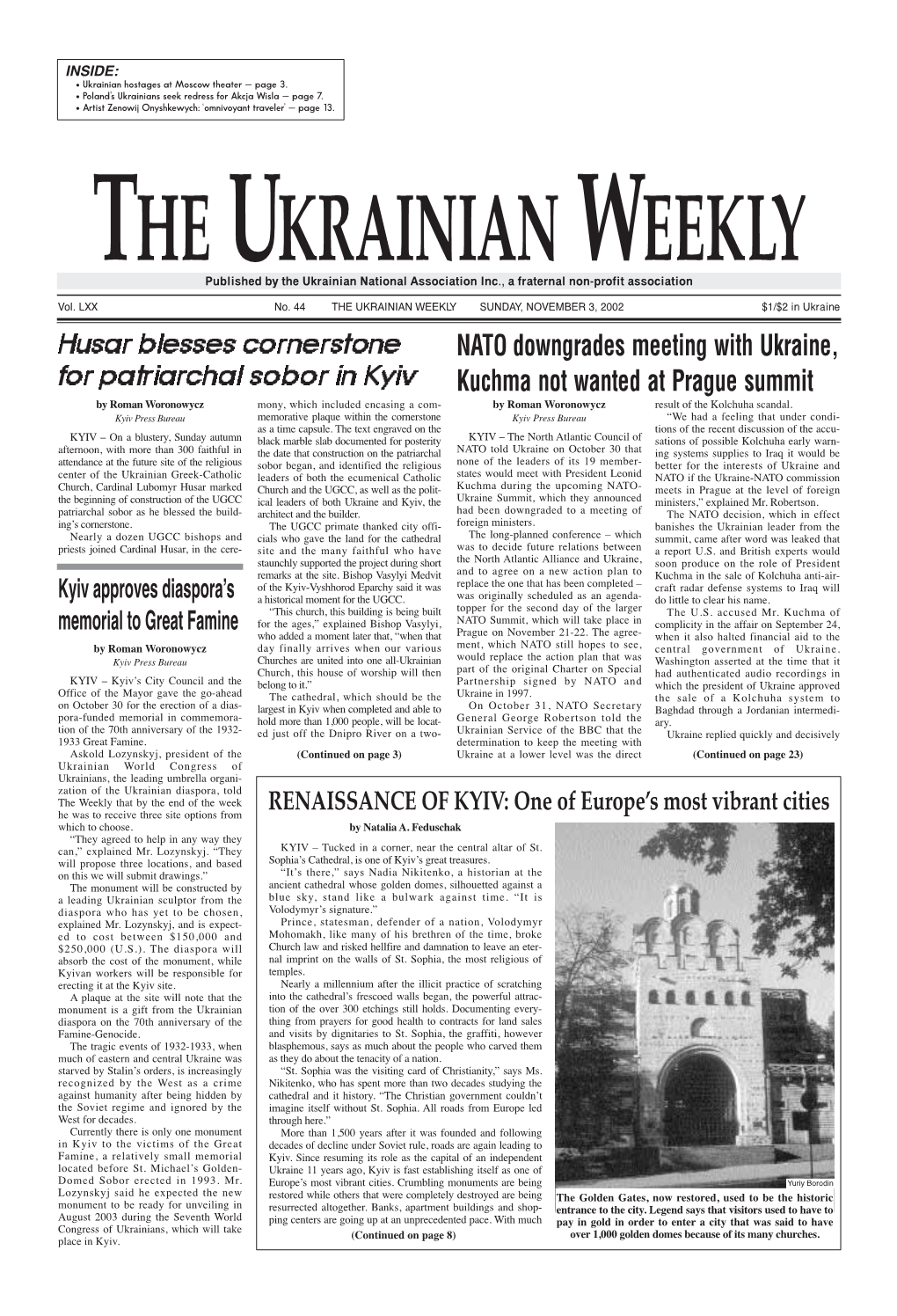 The Ukrainian Weekly 2002, No.44