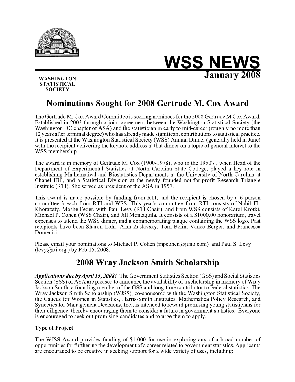 WSS NEWS: June 2004