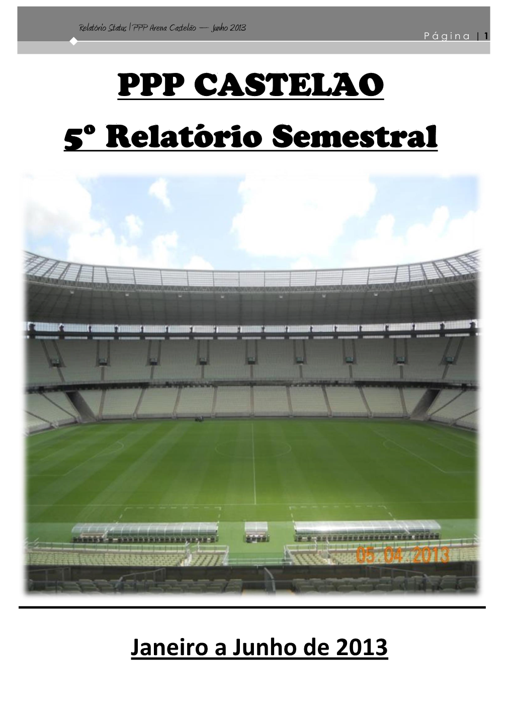 PPP CASTELÃO 5º Relatório Semestral