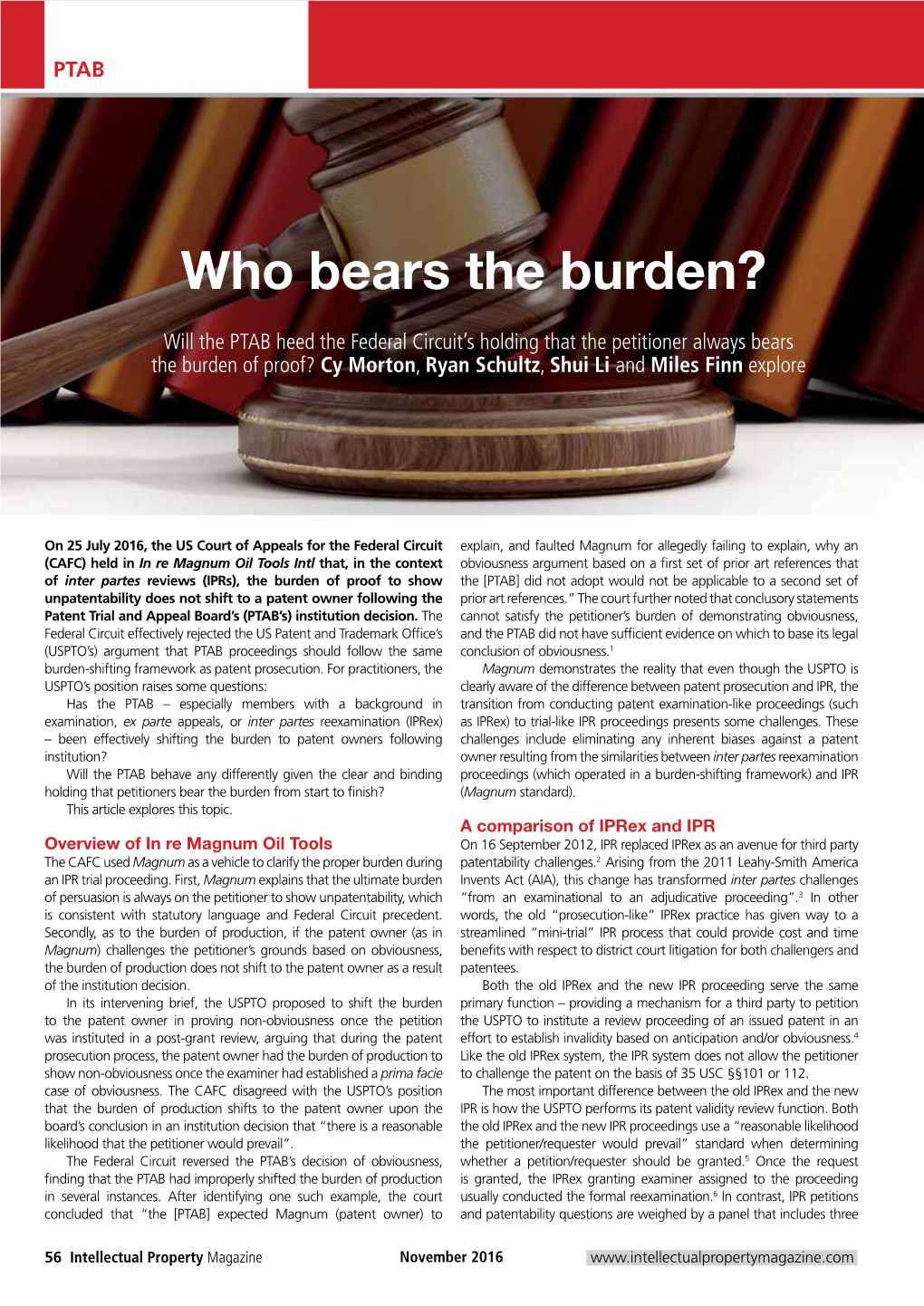 Who Bears the Burden?