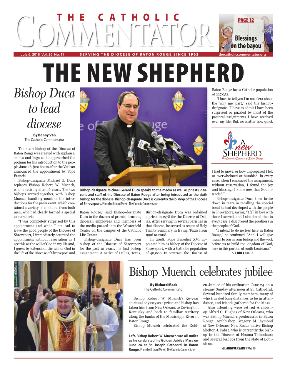 Bishop Duca to Lead Diocese