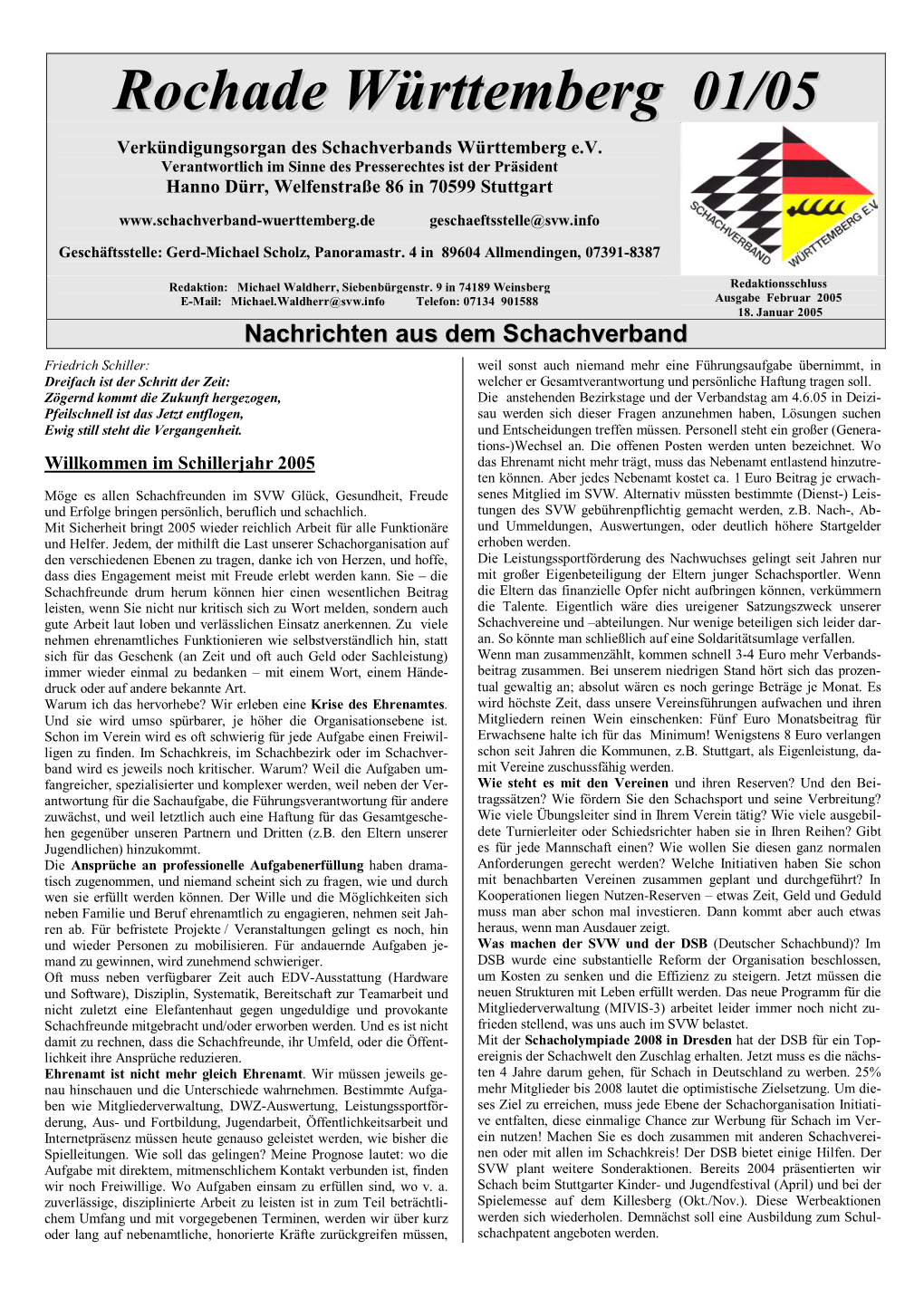 Rochade Württemberg 01/05