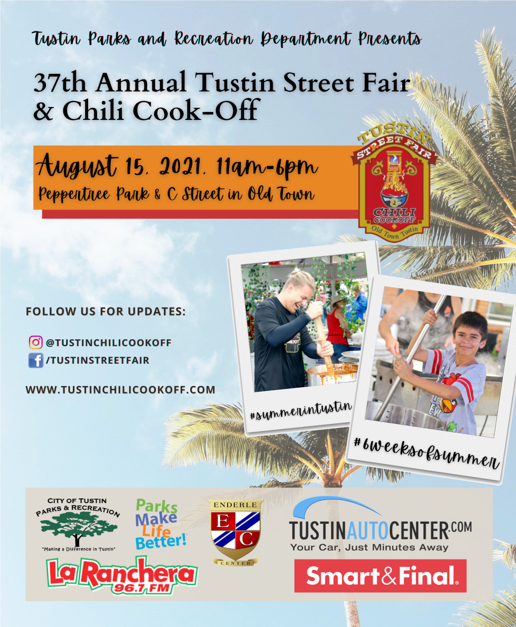 Welcome to the 37Th Annual Tustin Street Fair & Chili Cook-Off