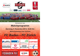 Matchprogramm Samstag , 9