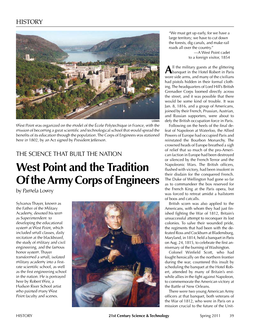 West Point and the Tradition of the Army Corps of Engineers