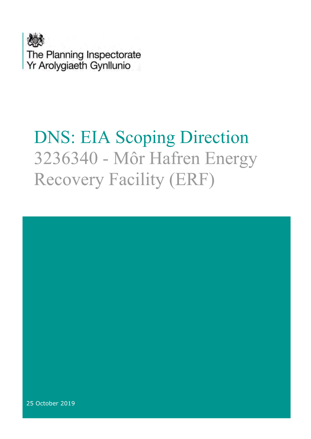 EIA Scoping Direction 3236340 - Môr Hafren Energy Recovery Facility (ERF)