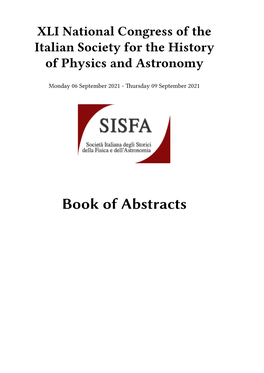 Book of Abstracts Ii Contents