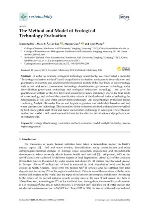 The Method and Model of Ecological Technology Evaluation