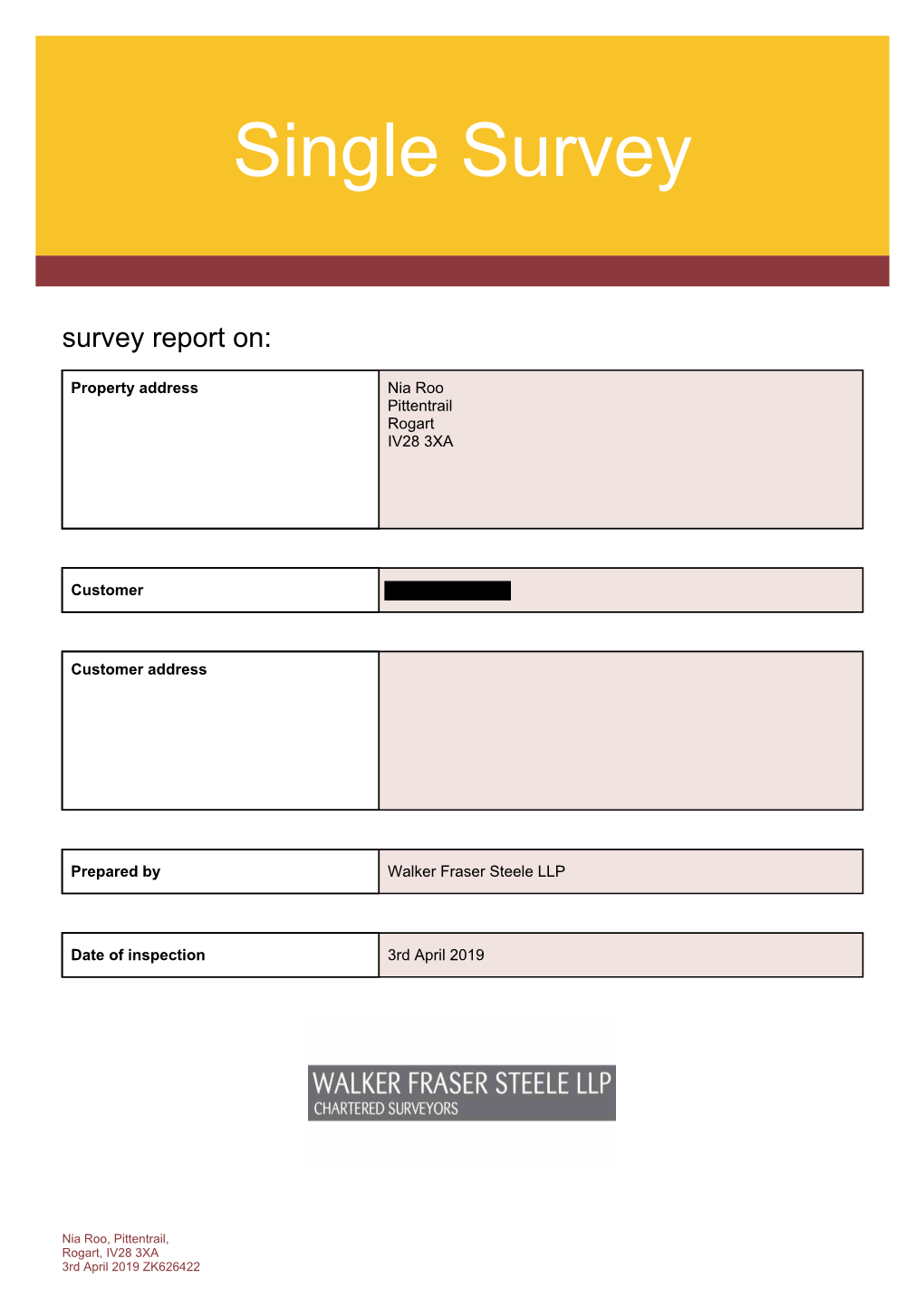 Nia Roo, Pittentrail, Rogart, IV28 3XA 3Rd April 2019 ZK626422 Terms and Conditions