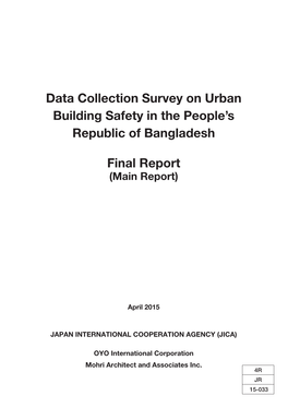 Data Collection Survey on Urban Building Safety in the People's