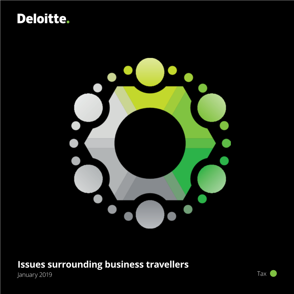 Issues Surrounding Business Travellers January 2019 Tax Issues Surrounding Business Travellers