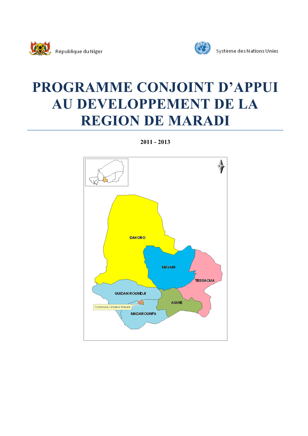Programme Conjoint Multisectoriel Maradi