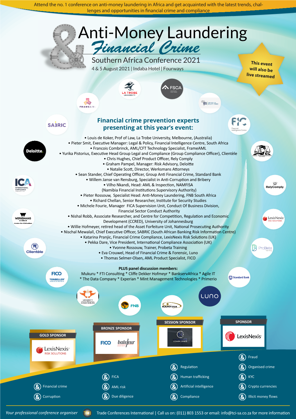 Anti-Money Laundering Conference Returns Compliments Amongst High Demand from Last Year’S Delegates