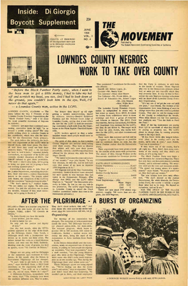 The Movement, June 1966. Vol. 2 No. 6