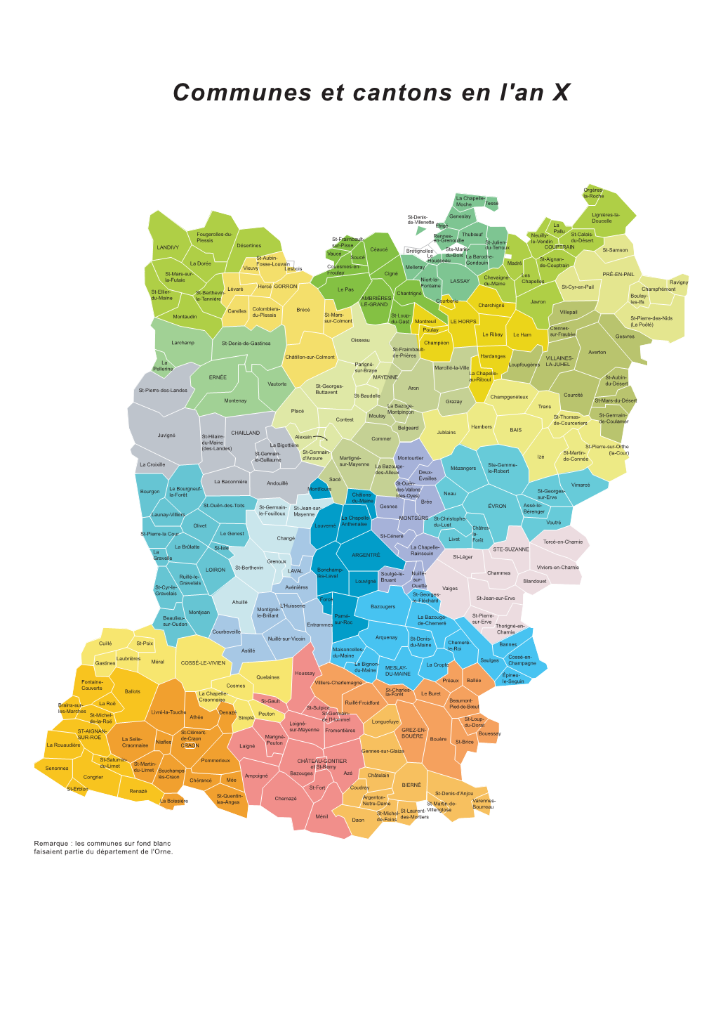 Carte Des Communes Et Cantons En L'an X