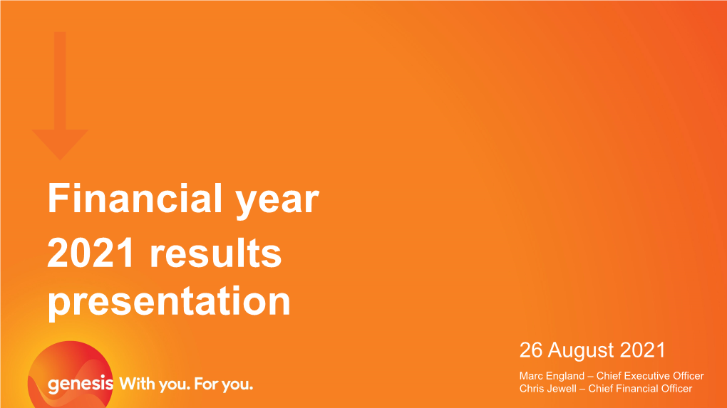 Genesis Energy Concluded a Five-Year Strategic Plan to Grow Earnings Through Optimising, Innovating and Investing Across Our Business