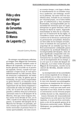 Vida Y Obra Del Insigne Don Miguel De Cervantes