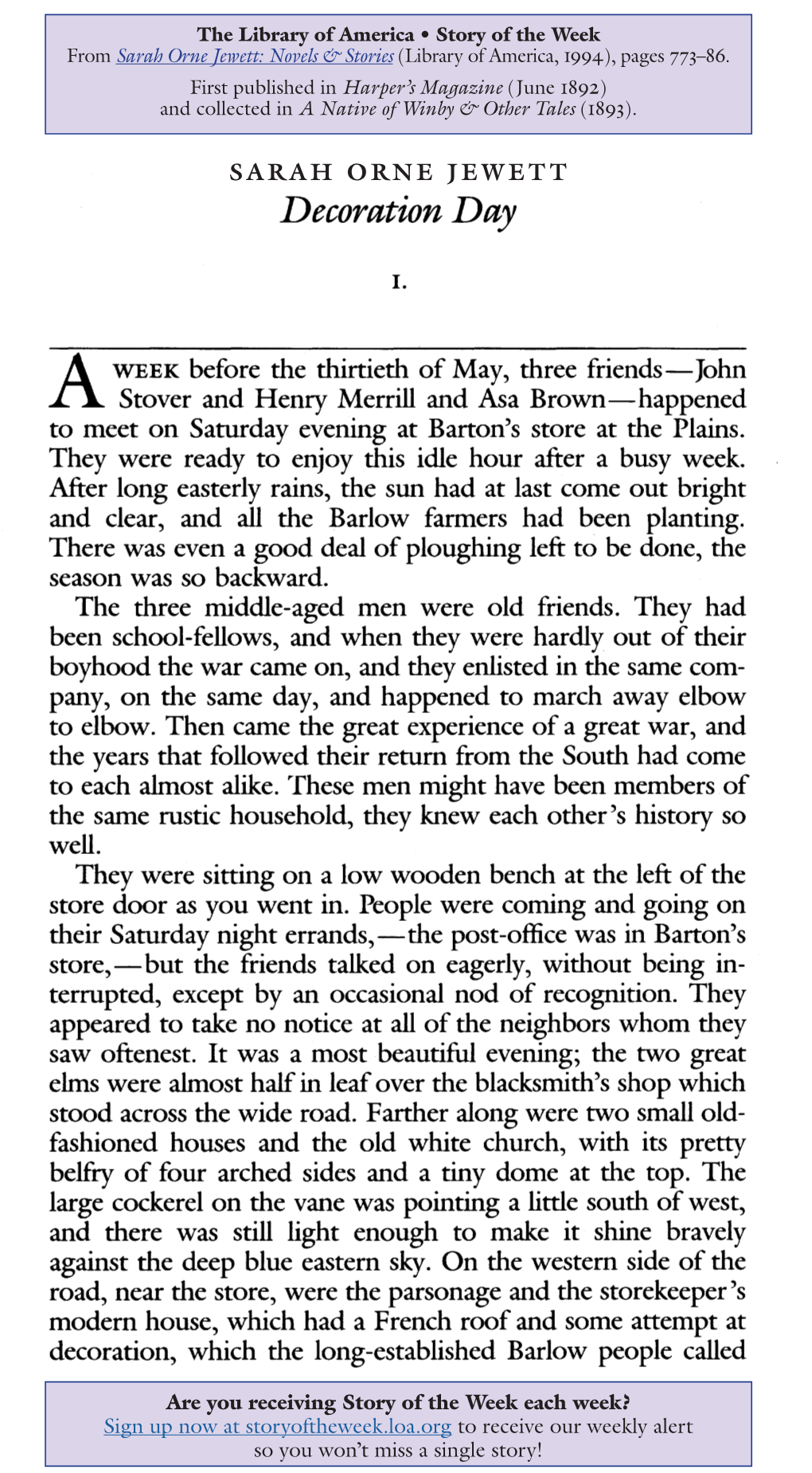 Sarah Orne Jewett: Novels & Stories (Library of America, 1994), Pages 773–86