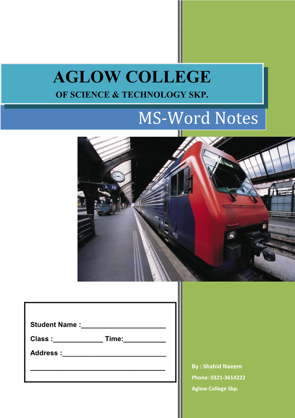 MS-Word Notes