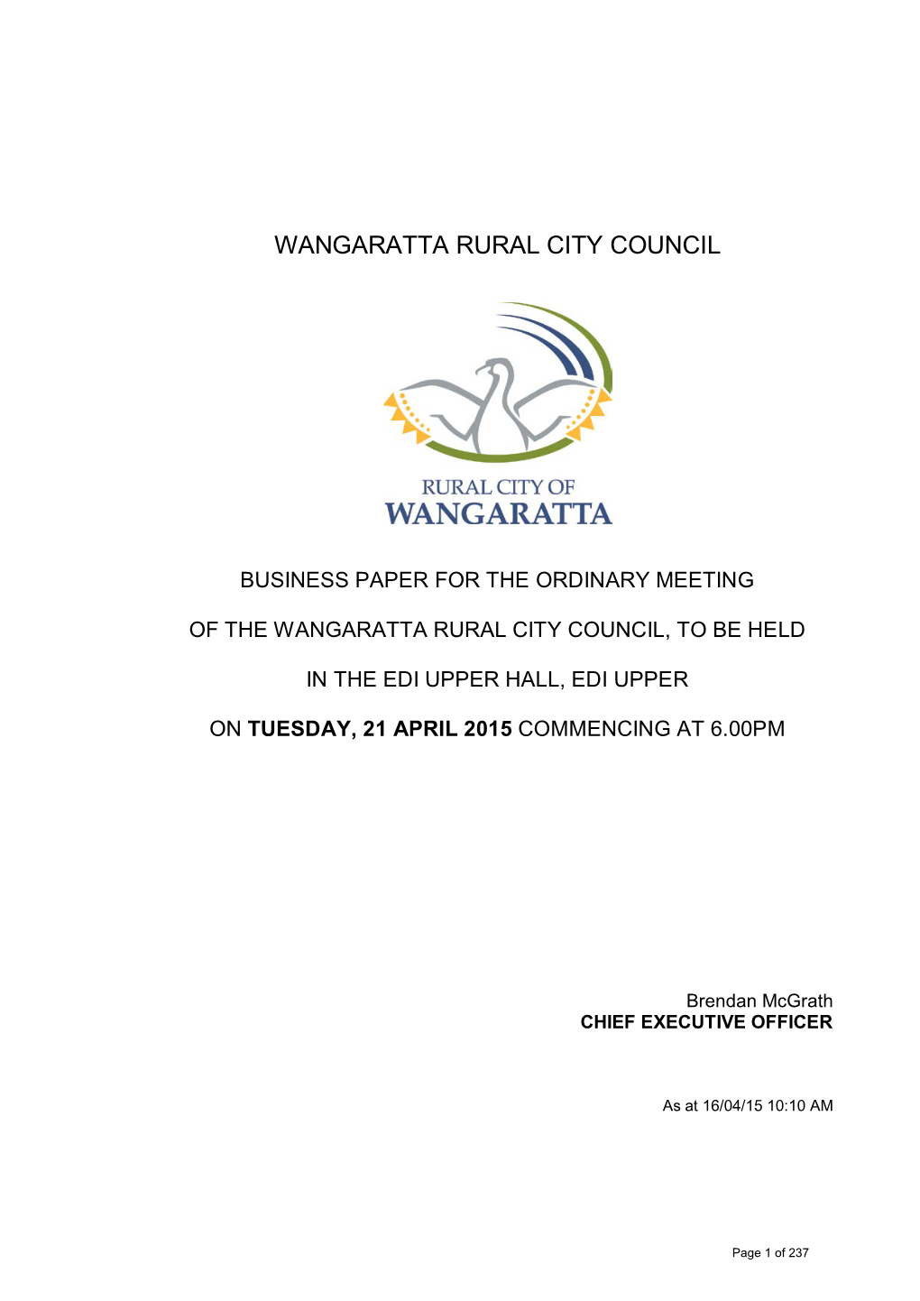 Wangaratta Rural City Council