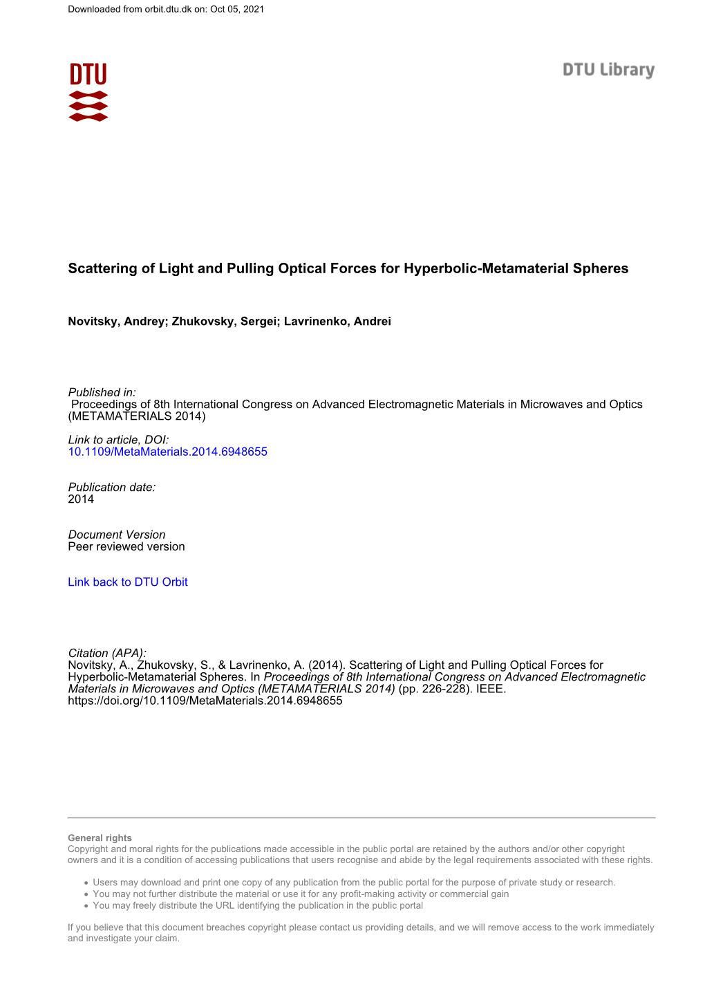 Scattering of Light and Pulling Optical Forces for Hyperbolic-Metamaterial Spheres