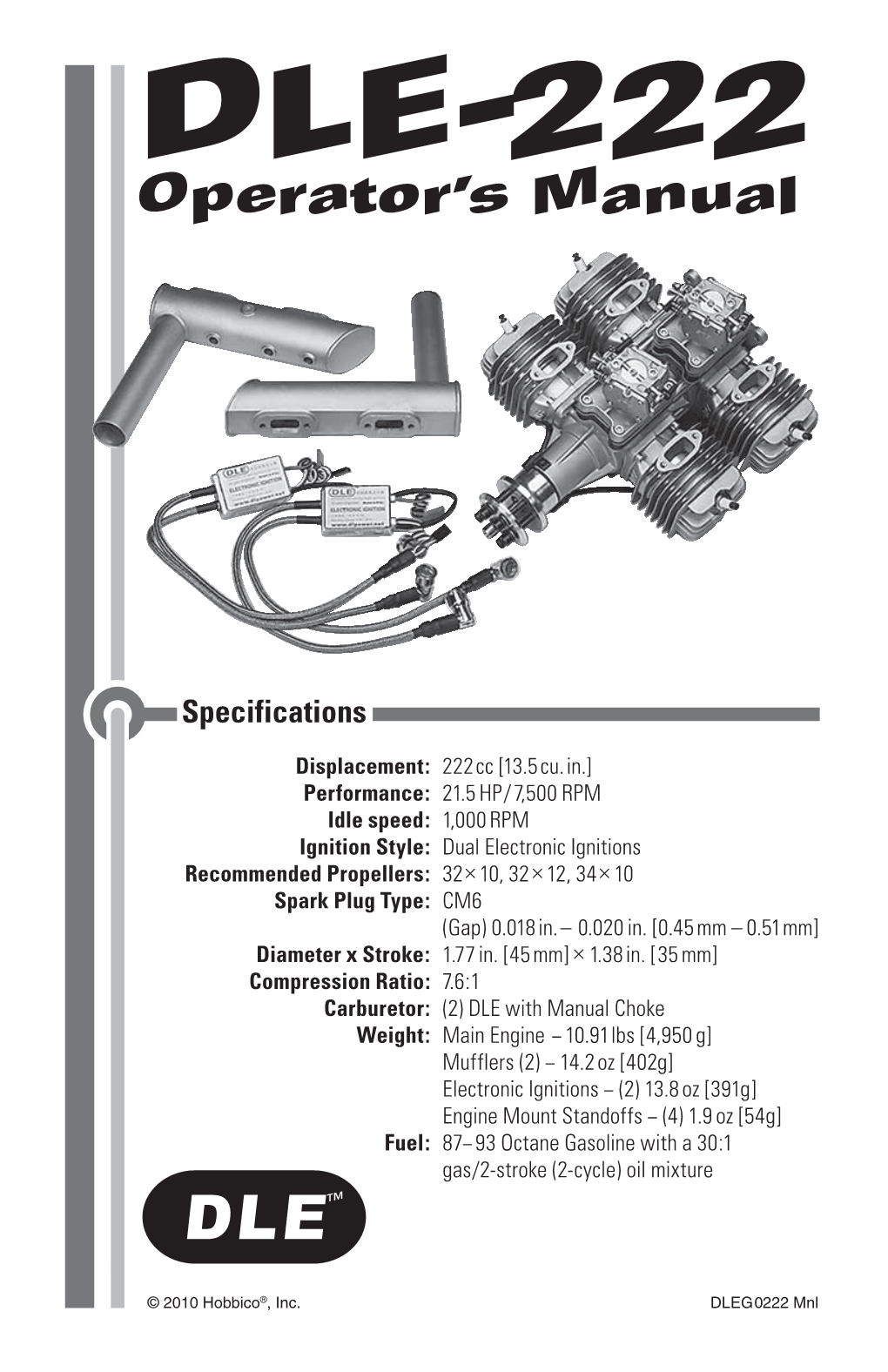 DLE-222 Operator’S Manual