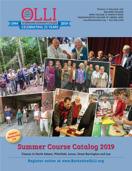 Summer Membership $30 Summer Course Catalog 2019