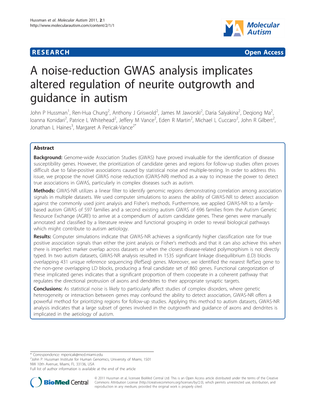 A Noise-Reduction GWAS Analysis Implicates Altered Regulation Of