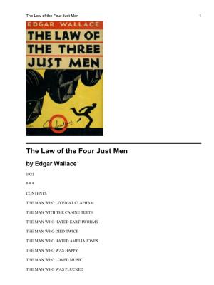 The Law of the Four Just Men 1