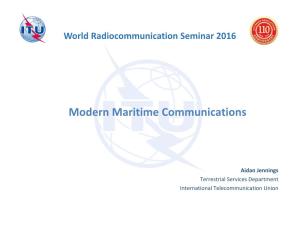 Modern Maritime Communications