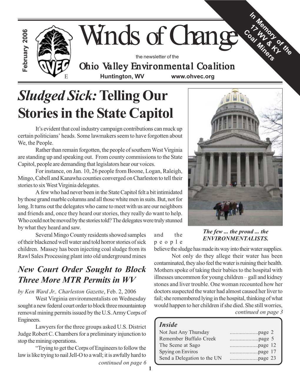 Sludged Sick:Telling Our Stories in the State Capitol