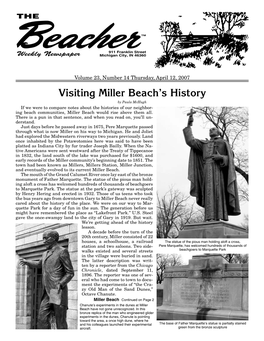 Visiting Miller Beach's History