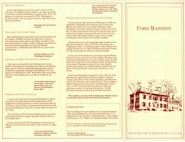 FORD MANSION Day