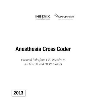 Anesthesia Cross Coder
