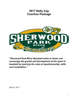 2017 Rally Cap Coaches Package