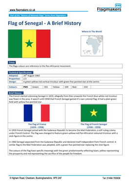 Flag of Senegal - a Brief History