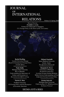 Journal International Relations