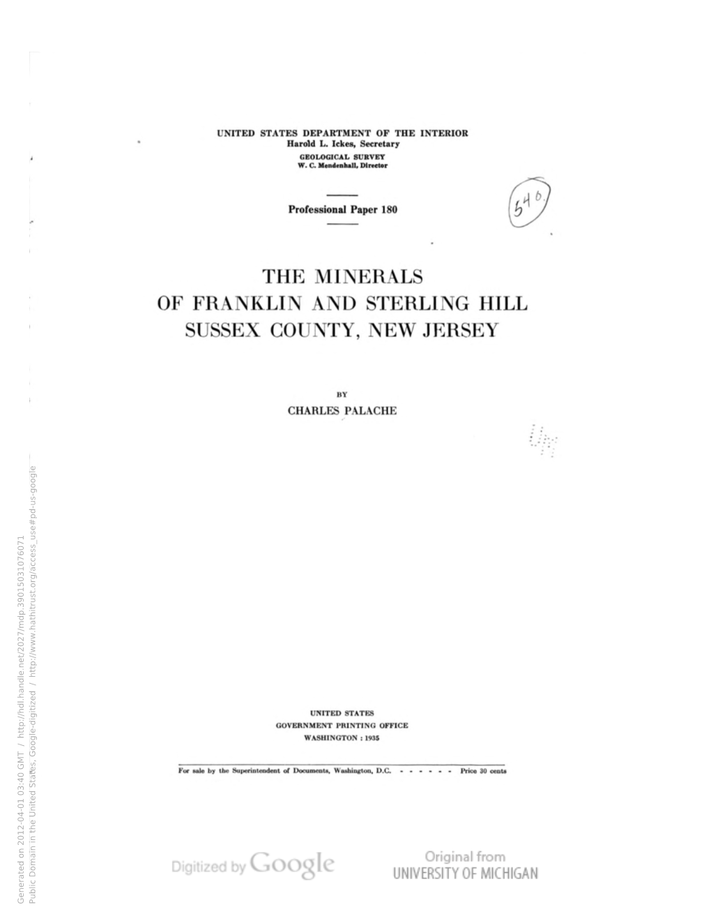 The Minerals of Franklin and Sterling Hill