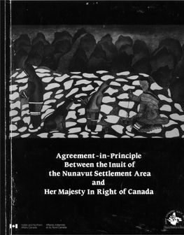 Agreement-In-Principle Between the Inuit of The