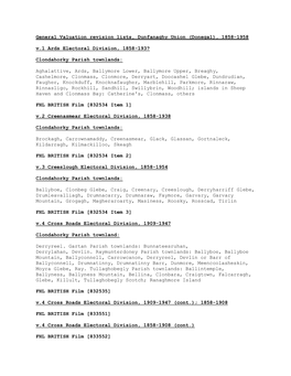Donegal), 1858-1958 V.1 Ards Electoral Division, 1858-193?