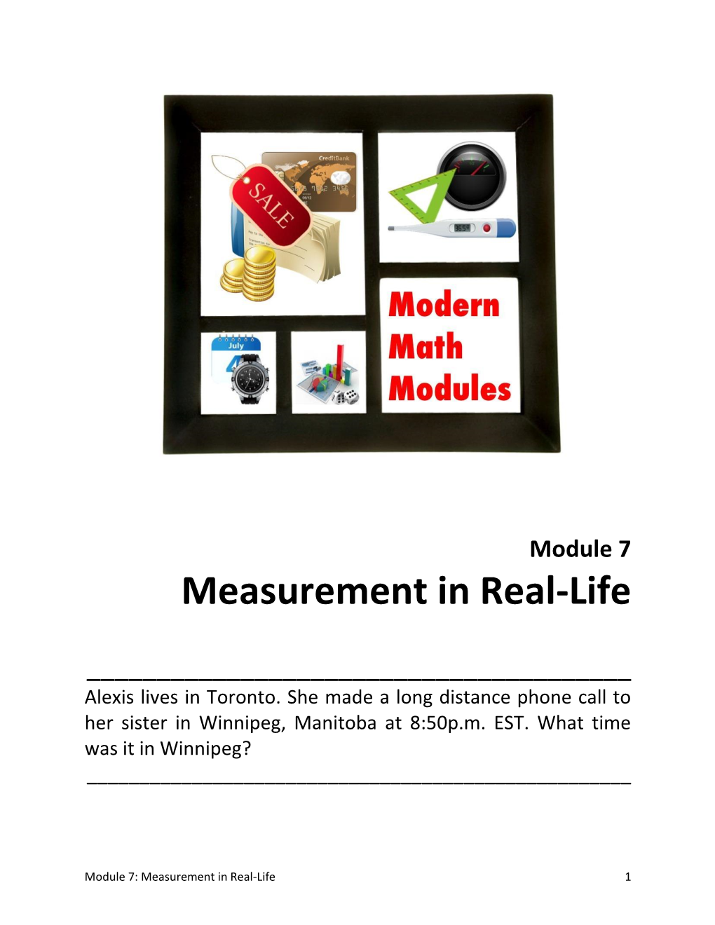 Module 7-Measurement in Real-Life