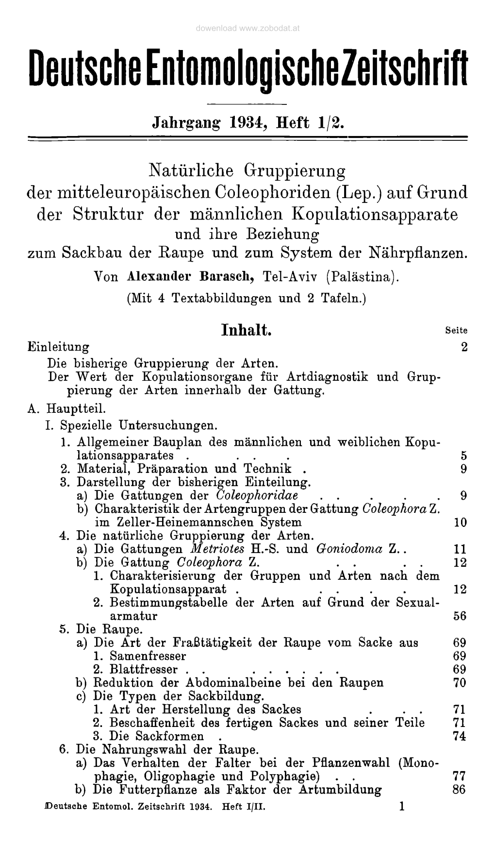 Deutsche Entomologischezeitschrift